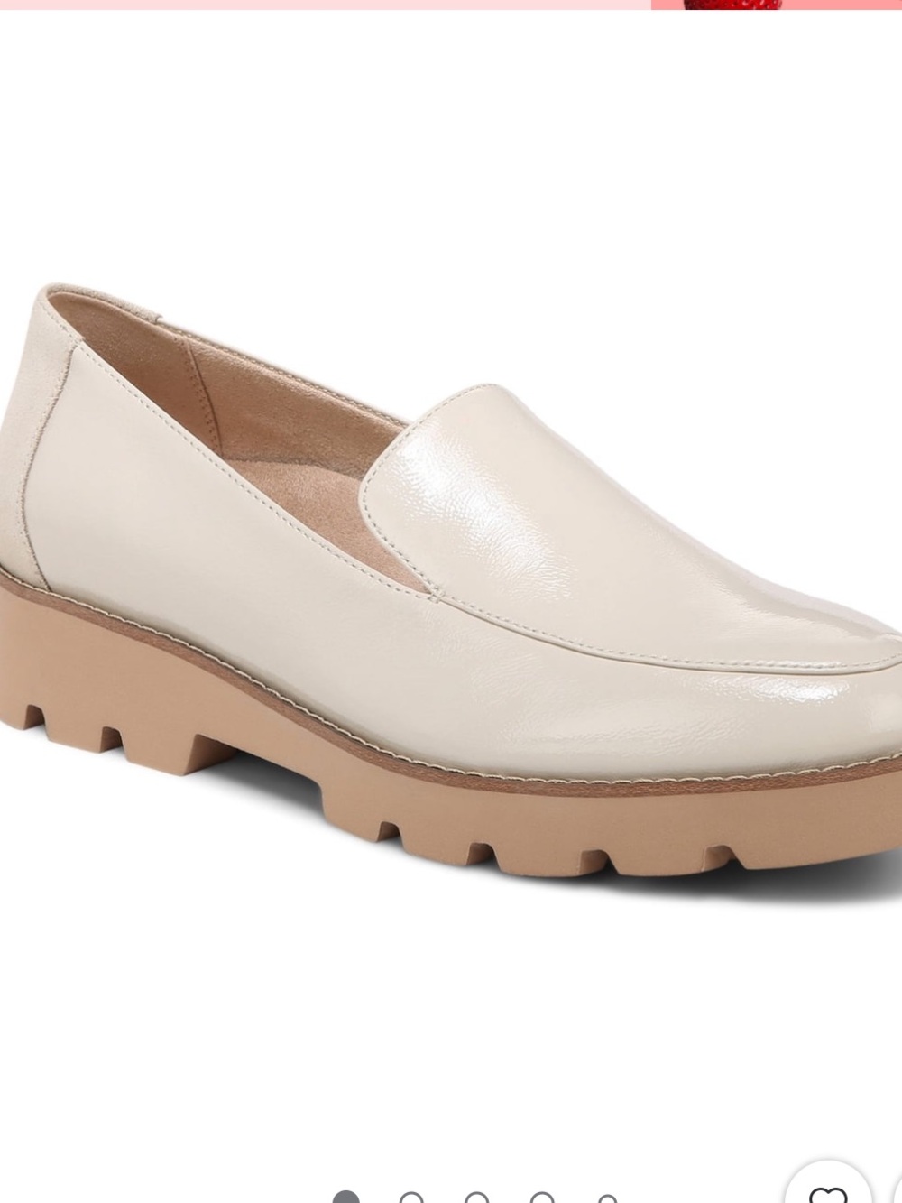 Vionic Womens Kensley Patent Leather Slip On Loafers